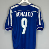 1998/00 BRAZIL RONALDO #9 AWAY SHIRT (M) NIKE
