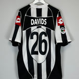 Shop 2002/03 JUVENTUS DAVIDS #26 HOME SHIRT (XXL) LOTTO, classic football shirts, vintage football shirts & retro soccer jerseys at Cult Kits