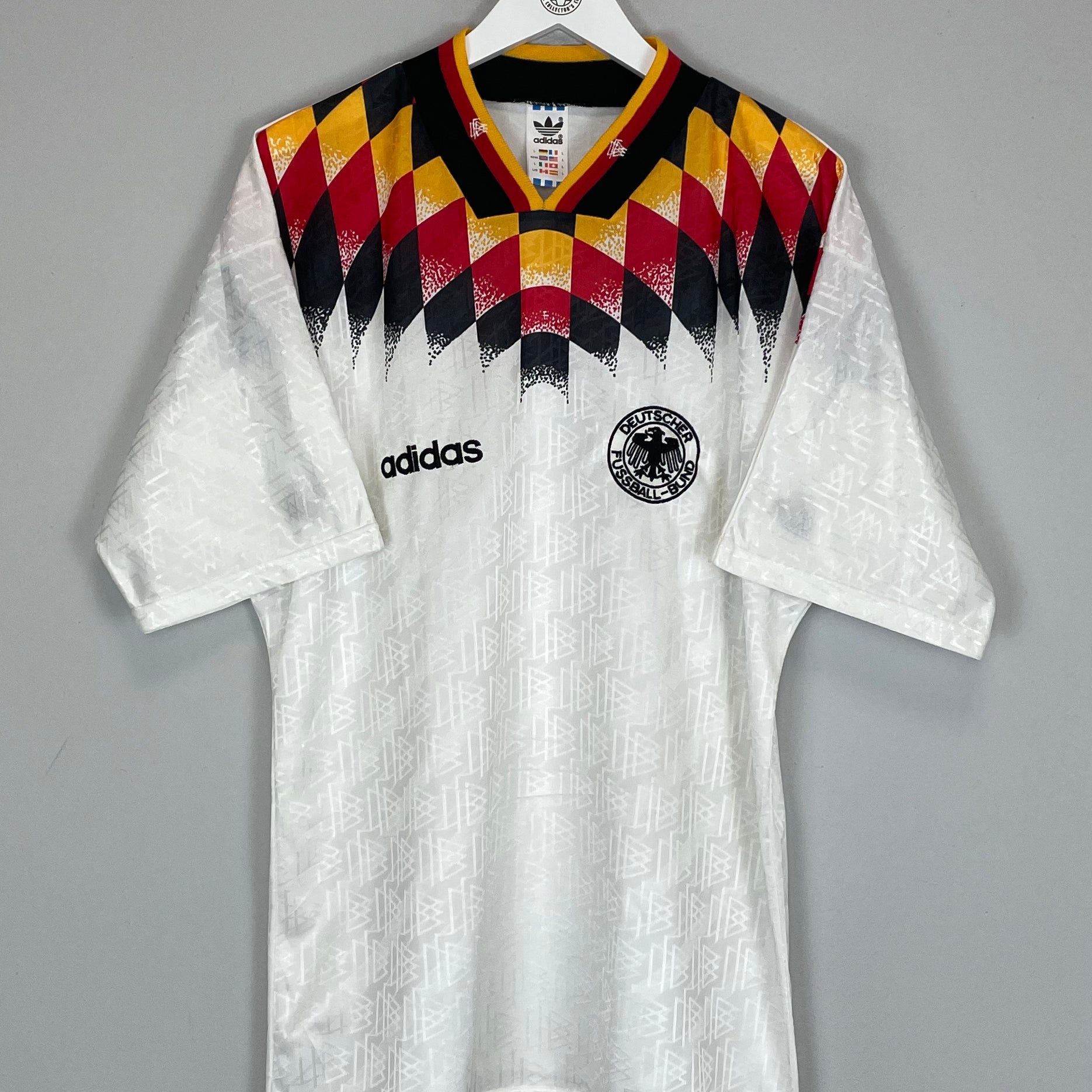 Shop 1994 GERMANY HOME SHIRT (L) ADIDAS, classic football shirts, vintage football shirts & retro soccer jerseys at Cult Kits