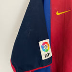 Shop 2003/04 BARCELONA RONALDINHO #10 HOME SHIRT (L) NIKE, classic football shirts, vintage football shirts & retro soccer jerseys at Cult Kits