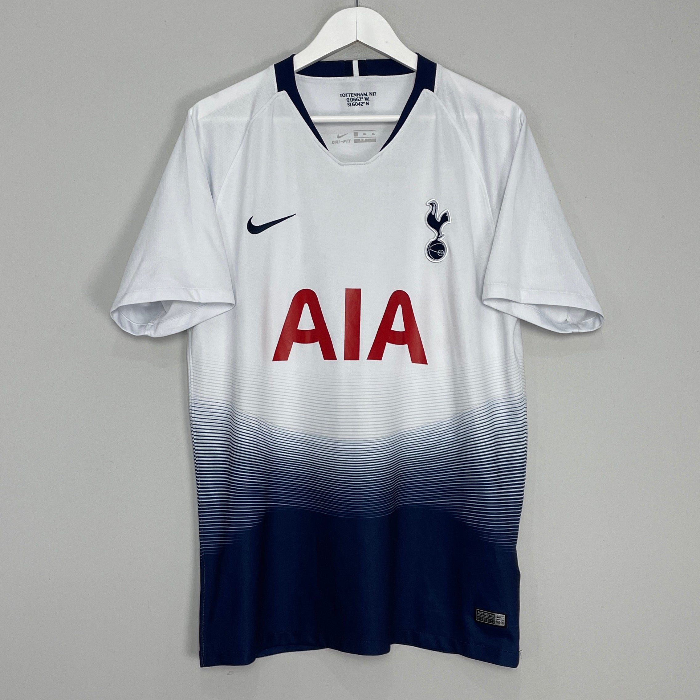 Shop 2018/19 TOTTENHAM HOME SHIRT (XL) NIKE, classic football shirts, vintage football shirts & retro soccer jerseys at Cult Kits