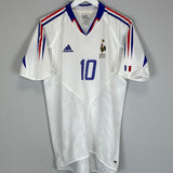 Shop 2004/06 FRANCE ZIDANE #10 AWAY SHIRT (M) ADIDAS, classic football shirts, vintage football shirts & retro soccer jerseys at Cult Kits