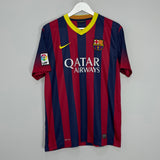 Shop 2013/14 BARCELONA MESSI #10 HOME SHIRT (L) NIKE, classic football shirts, vintage football shirts & retro soccer jerseys at Cult Kits