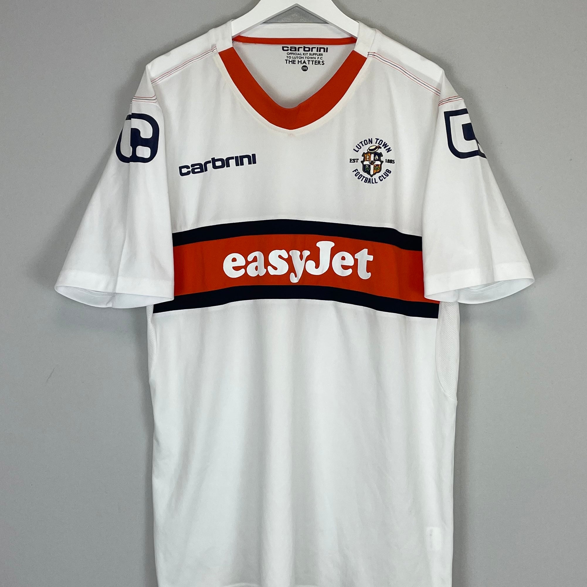 Shop 2012/13 LUTON TOWN AWAY SHIRT (XXL) CARBRINI, classic football shirts, vintage football shirts & retro soccer jerseys at Cult Kits