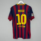 Shop 2013/14 BARCELONA MESSI #10 HOME SHIRT (L) NIKE, classic football shirts, vintage football shirts & retro soccer jerseys at Cult Kits