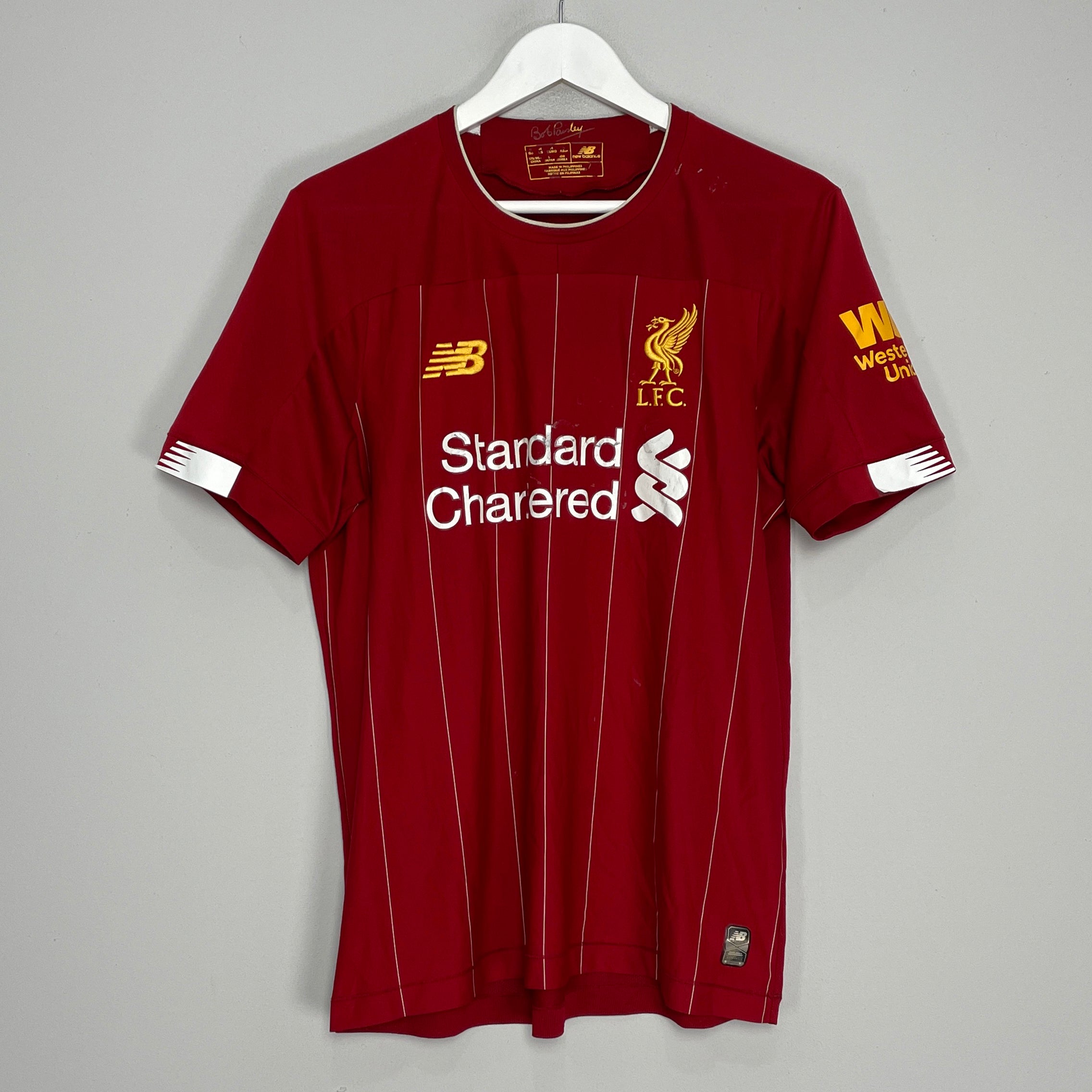 Shop 2019/20 LIVERPOOL HOME SHIRT (M) NEW BALANCE, classic football shirts, vintage football shirts & retro soccer jerseys at Cult Kits