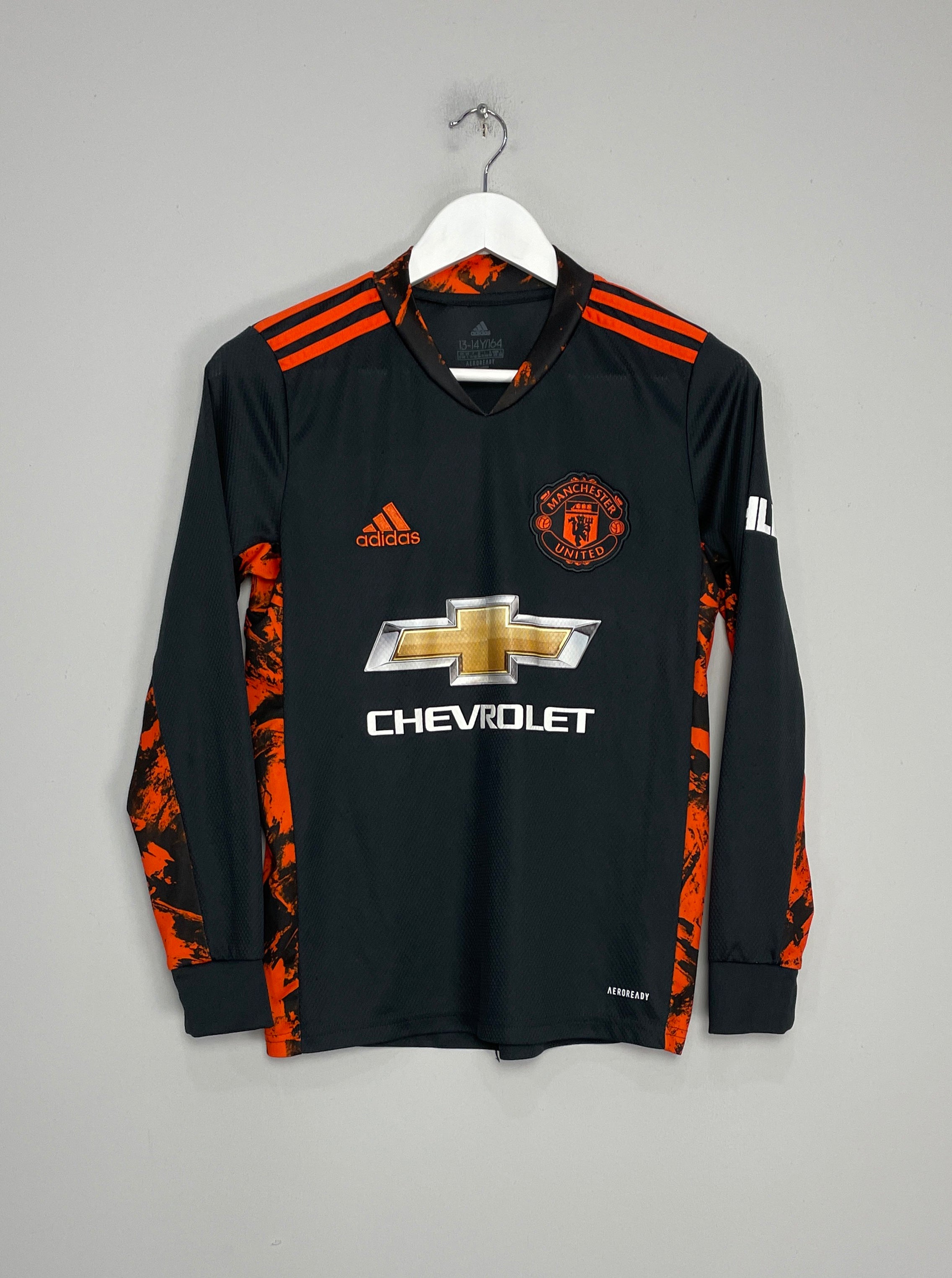 Shop 2020/21 MANCHESTER UNITED GK SHIRT (L.KIDS) ADIDAS, classic football shirts, vintage football shirts & retro soccer jerseys at Cult Kits