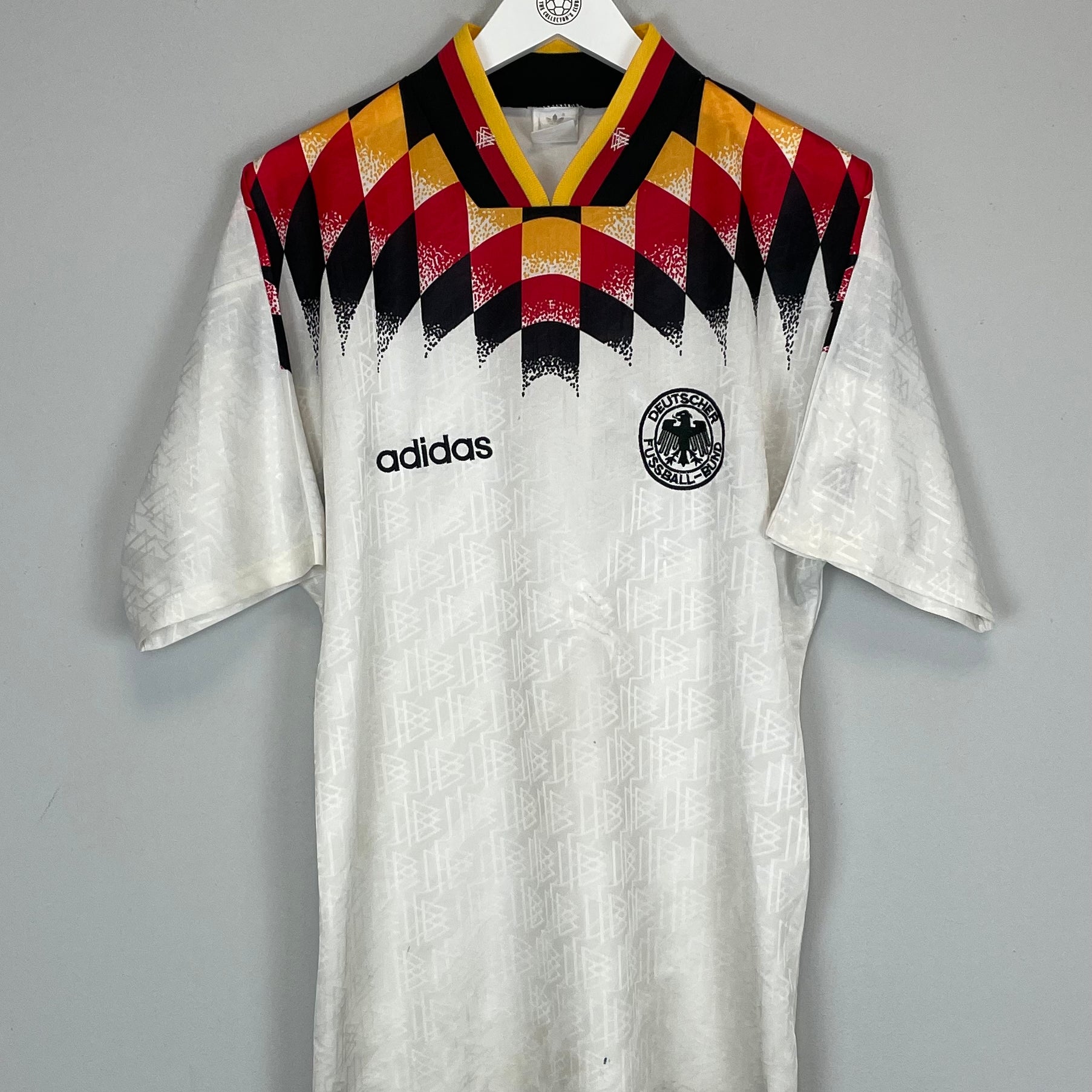 Shop 1994/96 GERMANY HOME SHIRT (M) ADIDAS, classic football shirts, vintage football shirts & retro soccer jerseys at Cult Kits