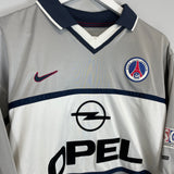 Shop 2000/01 PSG AWAY SHIRT (XL) NIKE, classic football shirts, vintage football shirts & retro soccer jerseys at Cult Kits