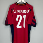 Shop 1998/99 SPAIN LUIS ENRIQUE #21 HOME SHIRT (L) ADIDAS, classic football shirts, vintage football shirts & retro soccer jerseys at Cult Kits