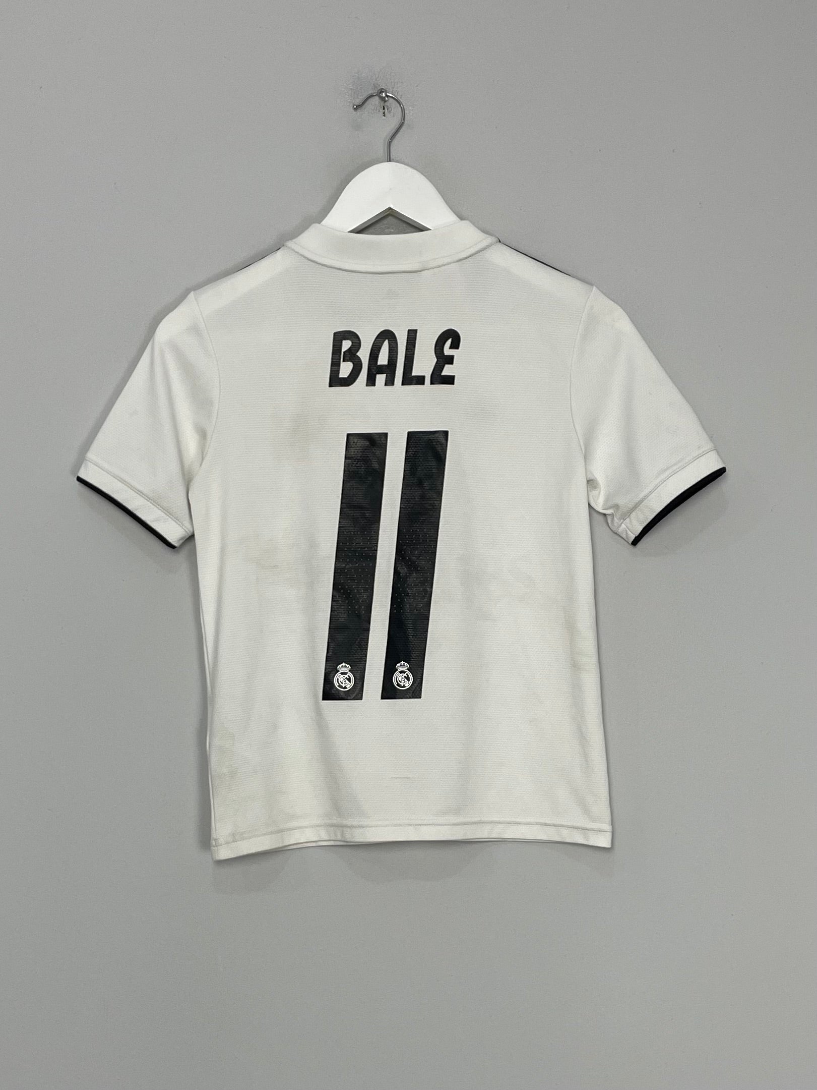Shop 2018/19 REAL MADRID BALE #11 HOME SHIRT (M.KIDS) ADIDAS, classic football shirts, vintage football shirts & retro soccer jerseys at Cult Kits