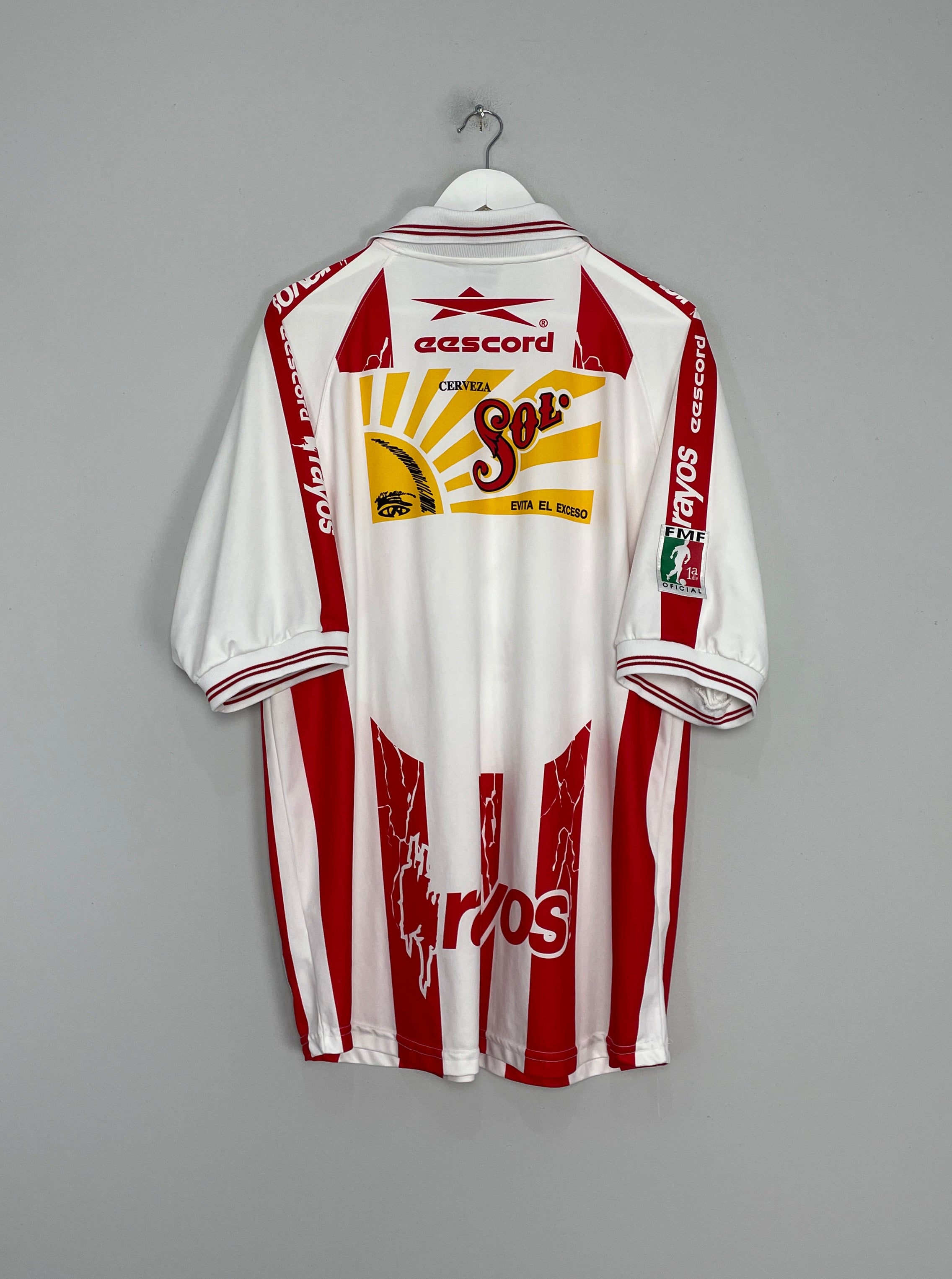 Shop 1999/00 NECAXA HOME SHIRT (XL) EESCORD, classic football shirts, vintage football shirts & retro soccer jerseys at Cult Kits