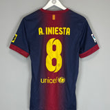 2012/13 BARCELONA A.INIESTA #6 HOME SHIRT (S) NIKE