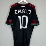 2010 MEXICO C.BLANCO #10 AWAY SHIRT (XL) ADIDAS