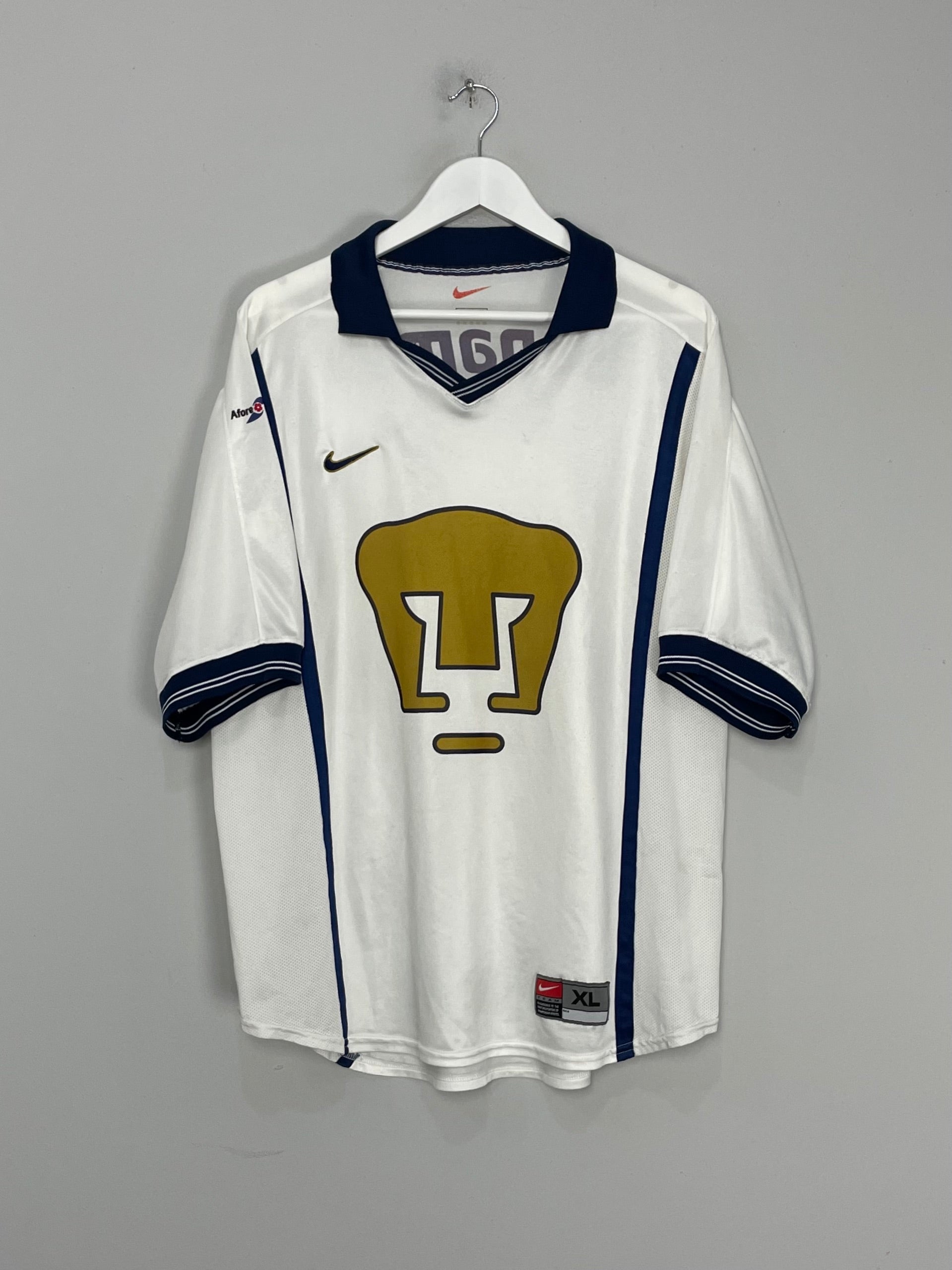Shop 1999/00 UNAM PUMAS AWAY SHIRT (XL) NIKE, classic football shirts, vintage football shirts & retro soccer jerseys at Cult Kits
