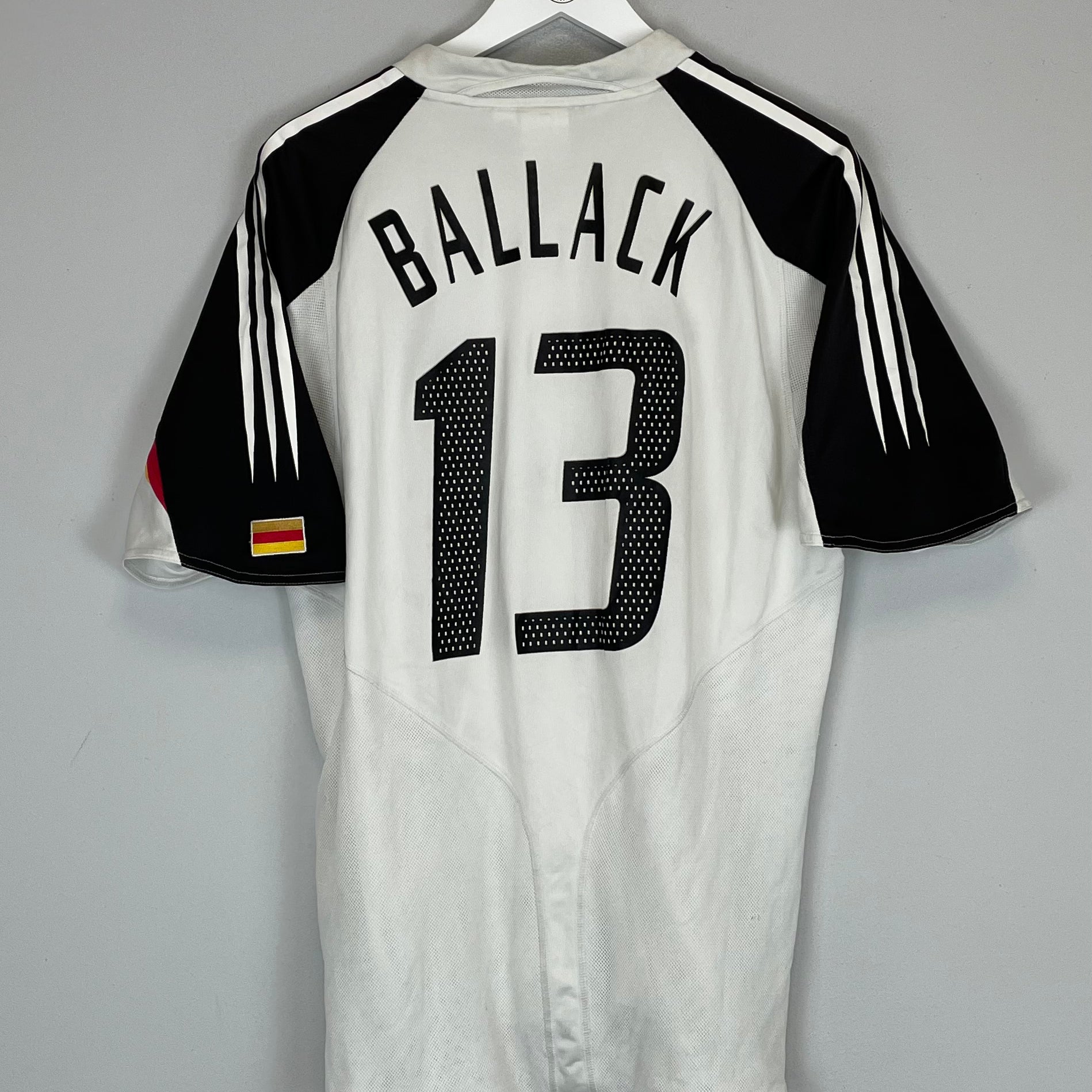 Shop 2004/05 GERMANY BALLACK #13 HOME SHIRT (L) ADIDAS, classic football shirts, vintage football shirts & retro soccer jerseys at Cult Kits