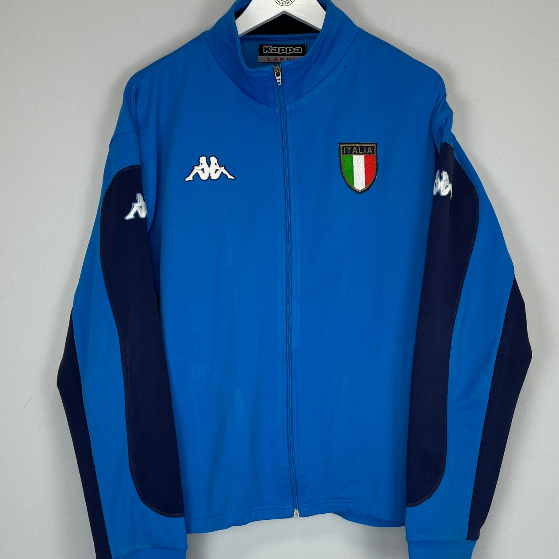 Shop 2000/01 ITALY TRACK JACKET (L) KAPPA, classic football shirts, vintage football shirts & retro soccer jerseys at Cult Kits