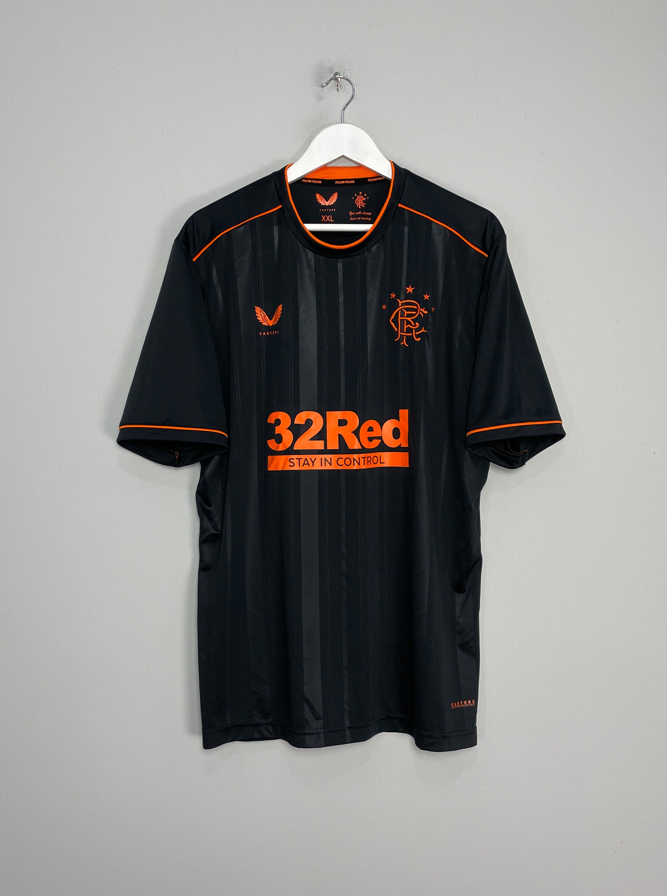 Shop 2020/21 RANGERS THIRD SHIRT (XXL) CASTORE, classic football shirts, vintage football shirts & retro soccer jerseys at Cult Kits