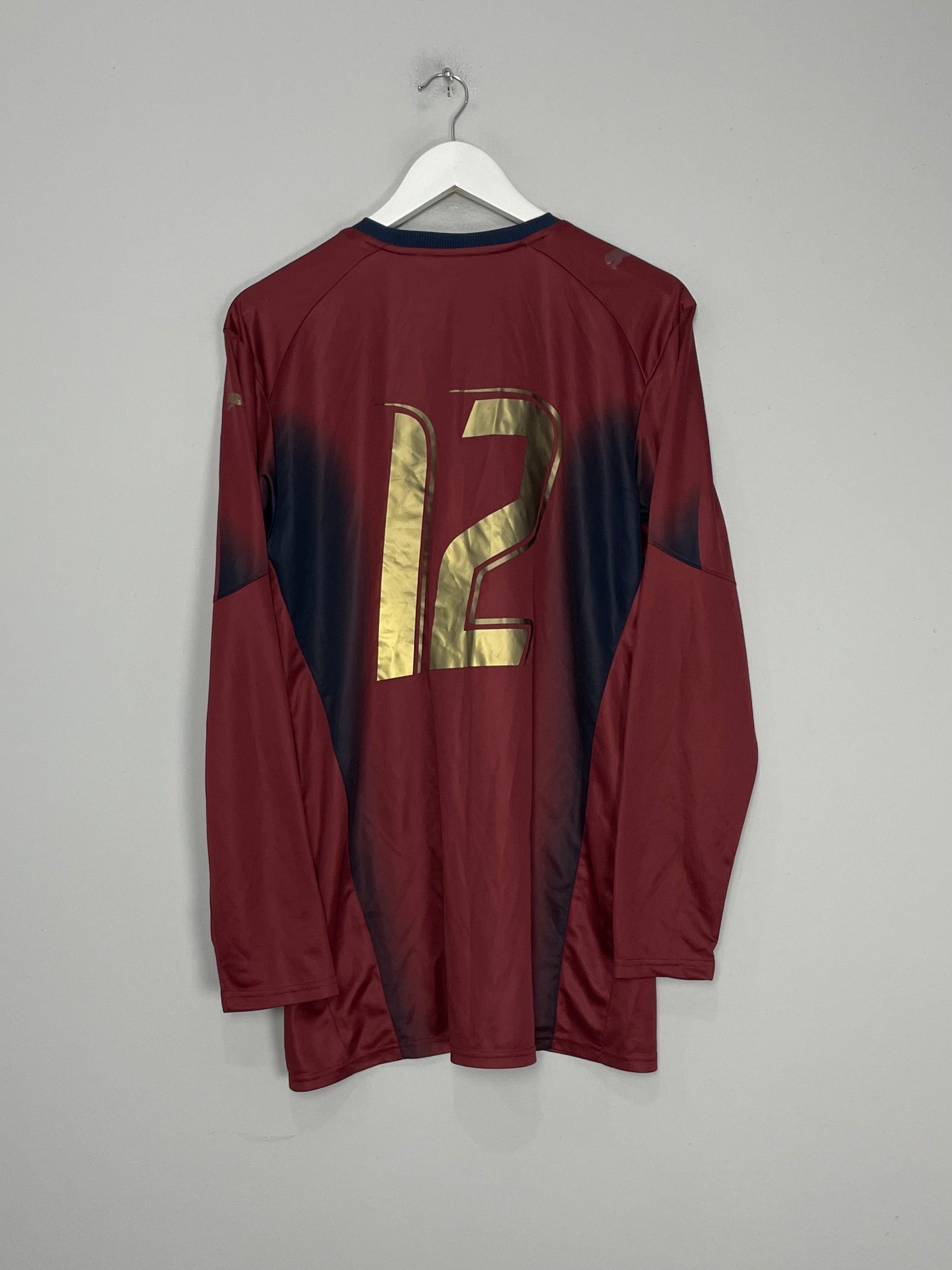 Shop 2006 #12 ITALY GK SHIRT (L) PUMA, classic football shirts, vintage football shirts & retro soccer jerseys at Cult Kits