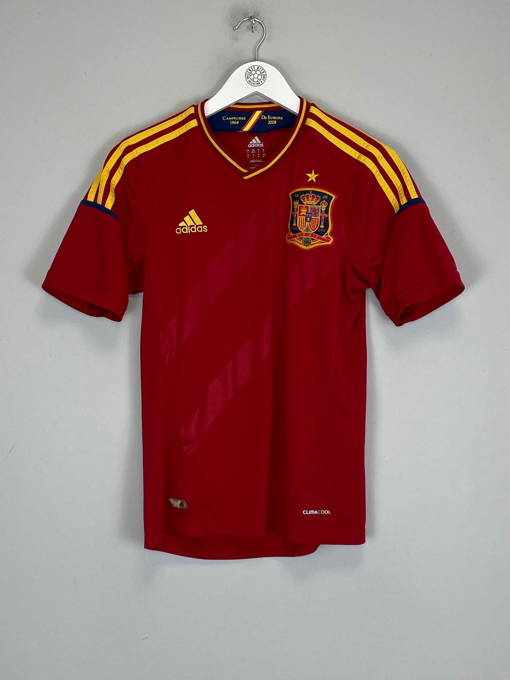 Shop 2011/12 SPAIN HOME SHIRT (S) ADIDAS, classic football shirts, vintage football shirts & retro soccer jerseys at Cult Kits
