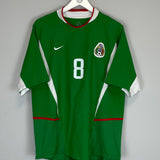 Shop 2003/04 MEXICO P.PARDO #8 HOME SHIRT (L) NIKE, classic football shirts, vintage football shirts & retro soccer jerseys at Cult Kits