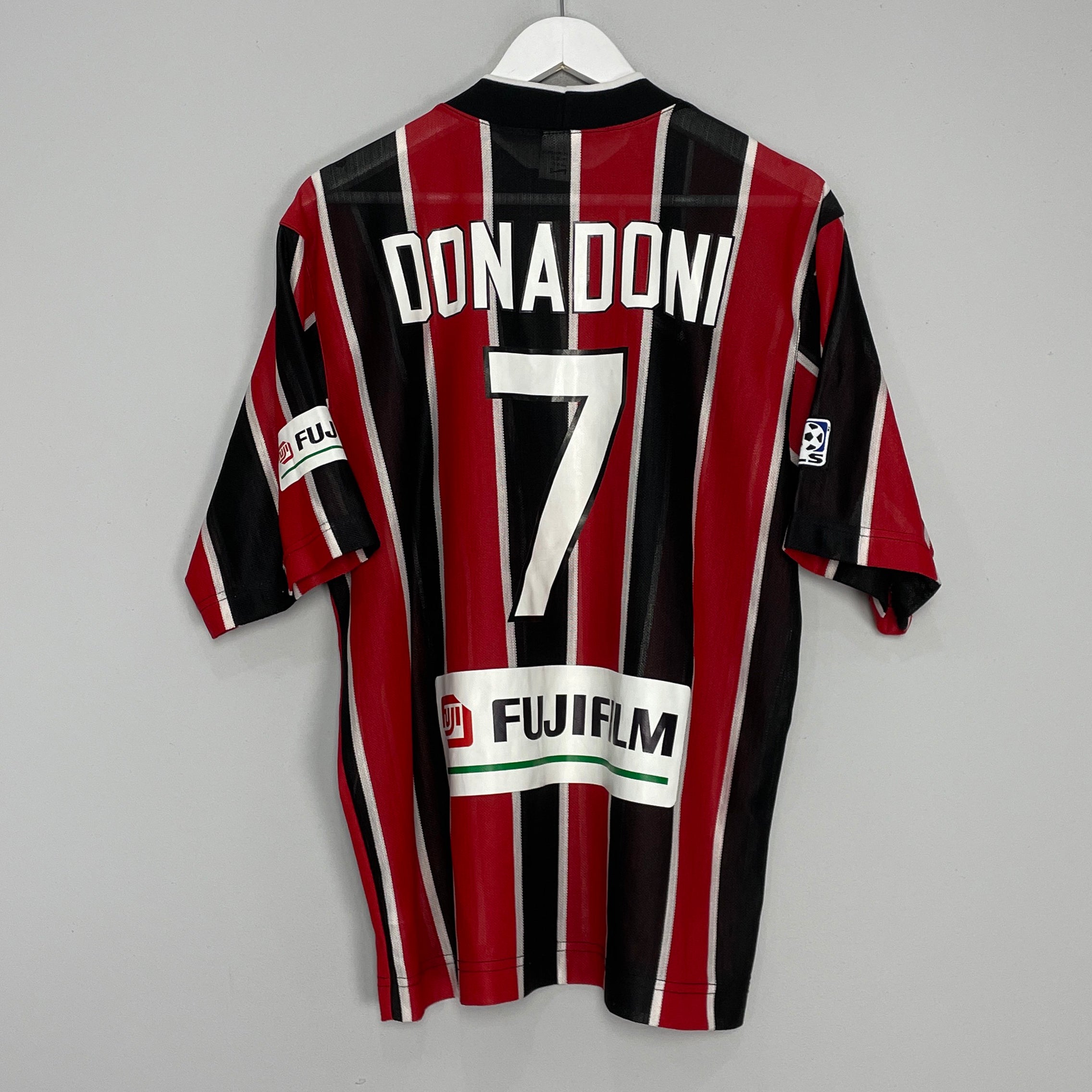 Shop 1996/97 NY/NJ METROSTARS DONADONI #7 HOME SHIRT (M) NIKE, classic football shirts, vintage football shirts & retro soccer jerseys at Cult Kits