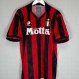 Shop 1993/94 AC MILAN BARESI #6 HOME SHIRT (L) LOTTO, classic football shirts, vintage football shirts & retro soccer jerseys at Cult Kits