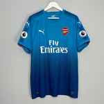 Shop 2017/18 ARSENAL MONREAL #18 AWAY SHIRT (XL) PUMA, classic football shirts, vintage football shirts & retro soccer jerseys at Cult Kits
