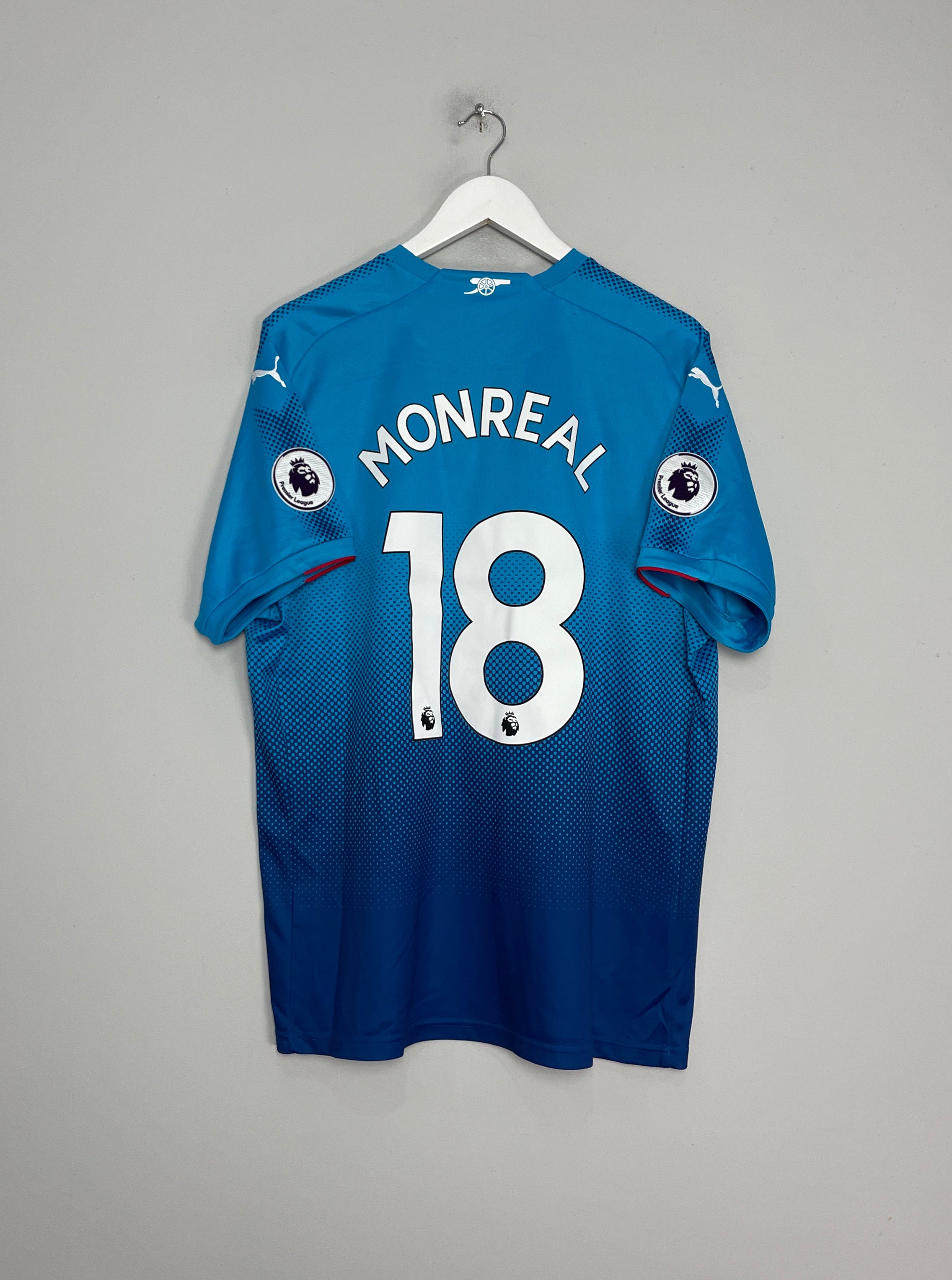 Shop 2017/18 ARSENAL MONREAL #18 AWAY SHIRT (XL) PUMA, classic football shirts, vintage football shirts & retro soccer jerseys at Cult Kits