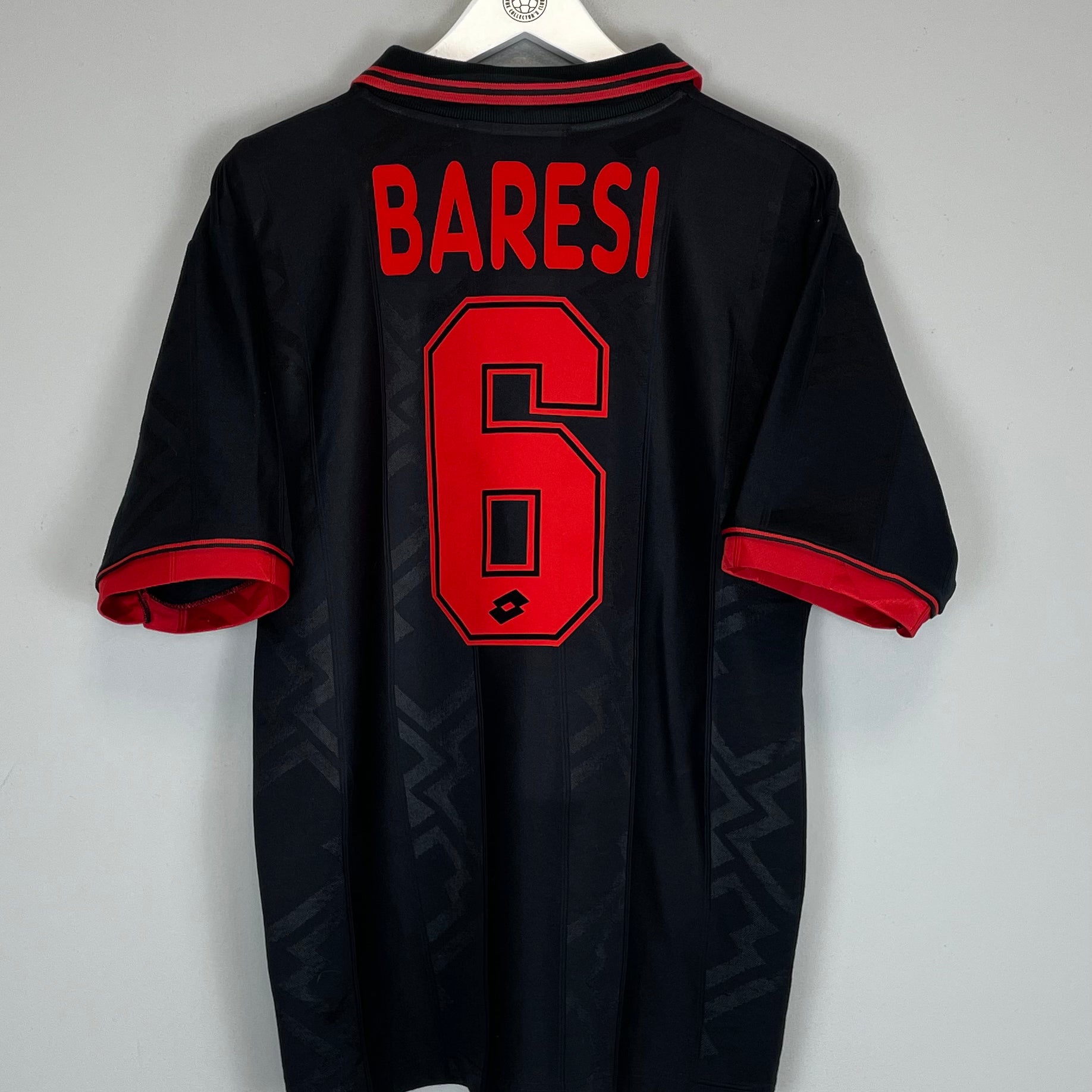 Shop 1996/97 AC MILAN BARESI #6 THIRD SHIRT (L) LOTTO, classic football shirts, vintage football shirts & retro soccer jerseys at Cult Kits