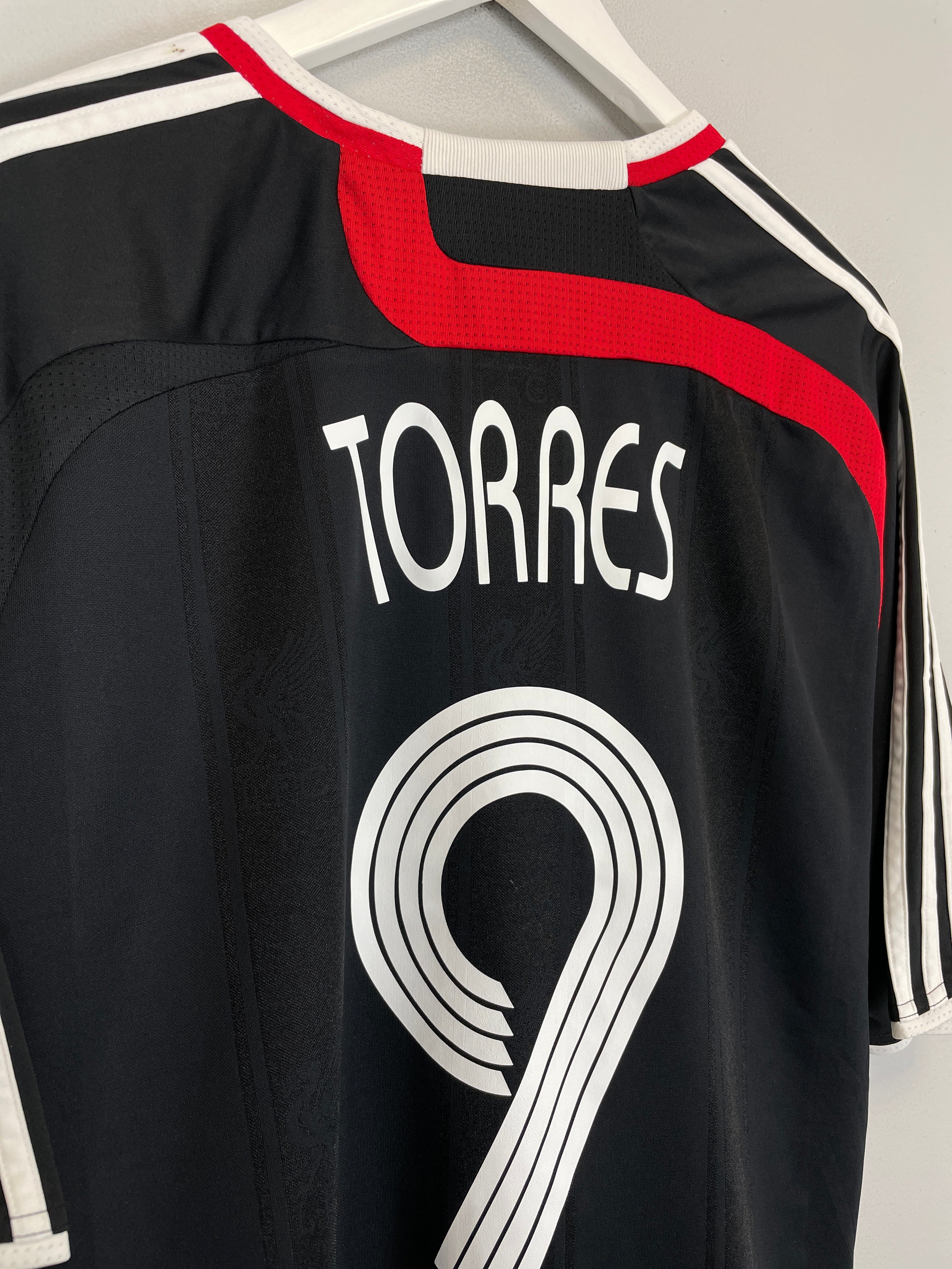 Shop 2007/08 LIVERPOOL TORRES #9 THIRD SHIRT (XL) ADIDAS, classic football shirts, vintage football shirts & retro soccer jerseys at Cult Kits
