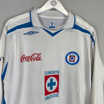 Shop 2008/09 CRUZ AZUL L/S AWAY SHIRT (L) UMBRO, classic football shirts, vintage football shirts & retro soccer jerseys at Cult Kits