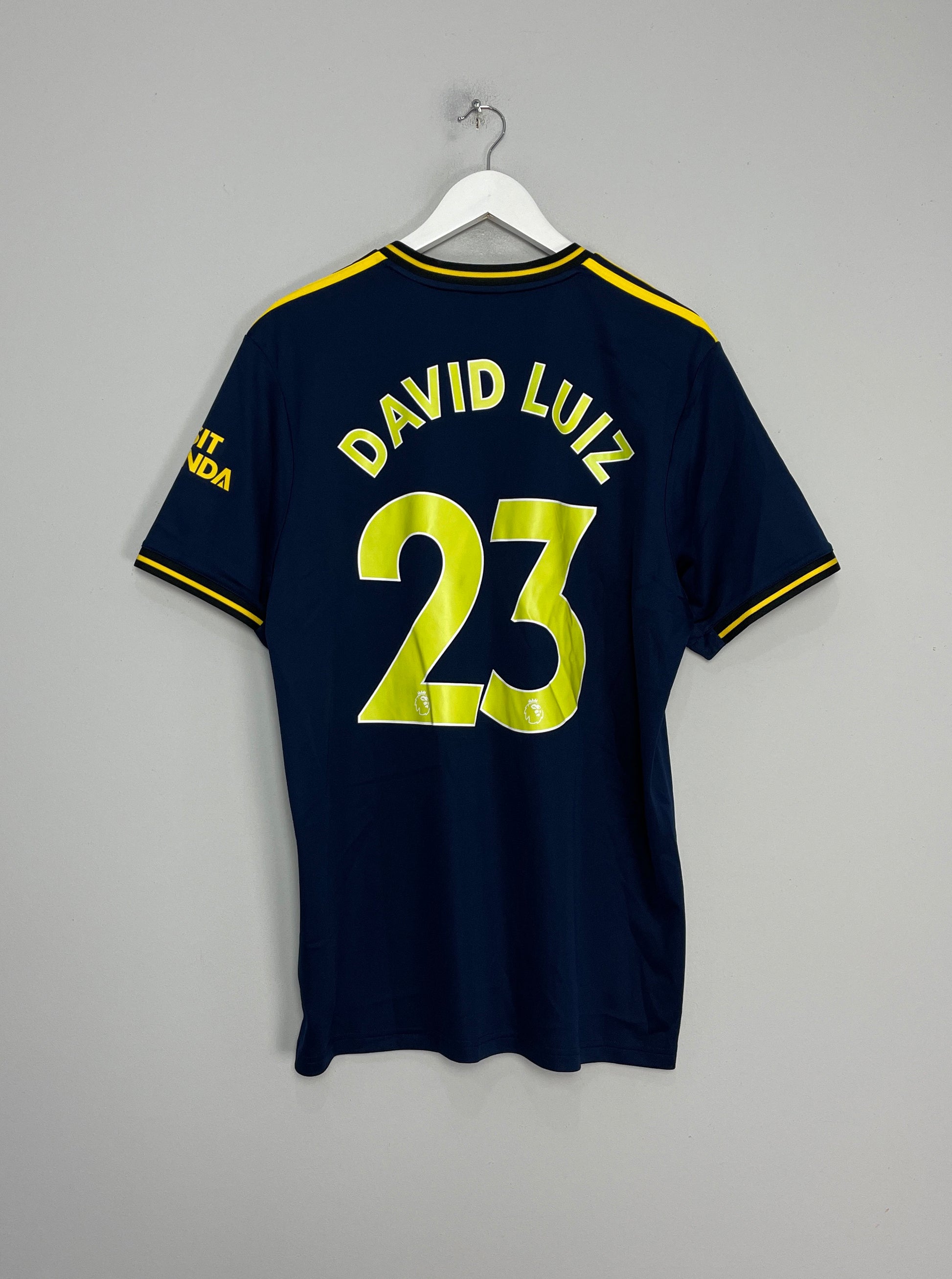 2019/20 ARSENAL DAVID LUIZ #23 *AUTHENTIC* THIRD SHIRT (XL) ADIDAS