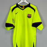 Shop 2005/06 BARCELONA RONALDINHO #10 AWAY SHIRT (XL) NIKE, classic football shirts, vintage football shirts & retro soccer jerseys at Cult Kits