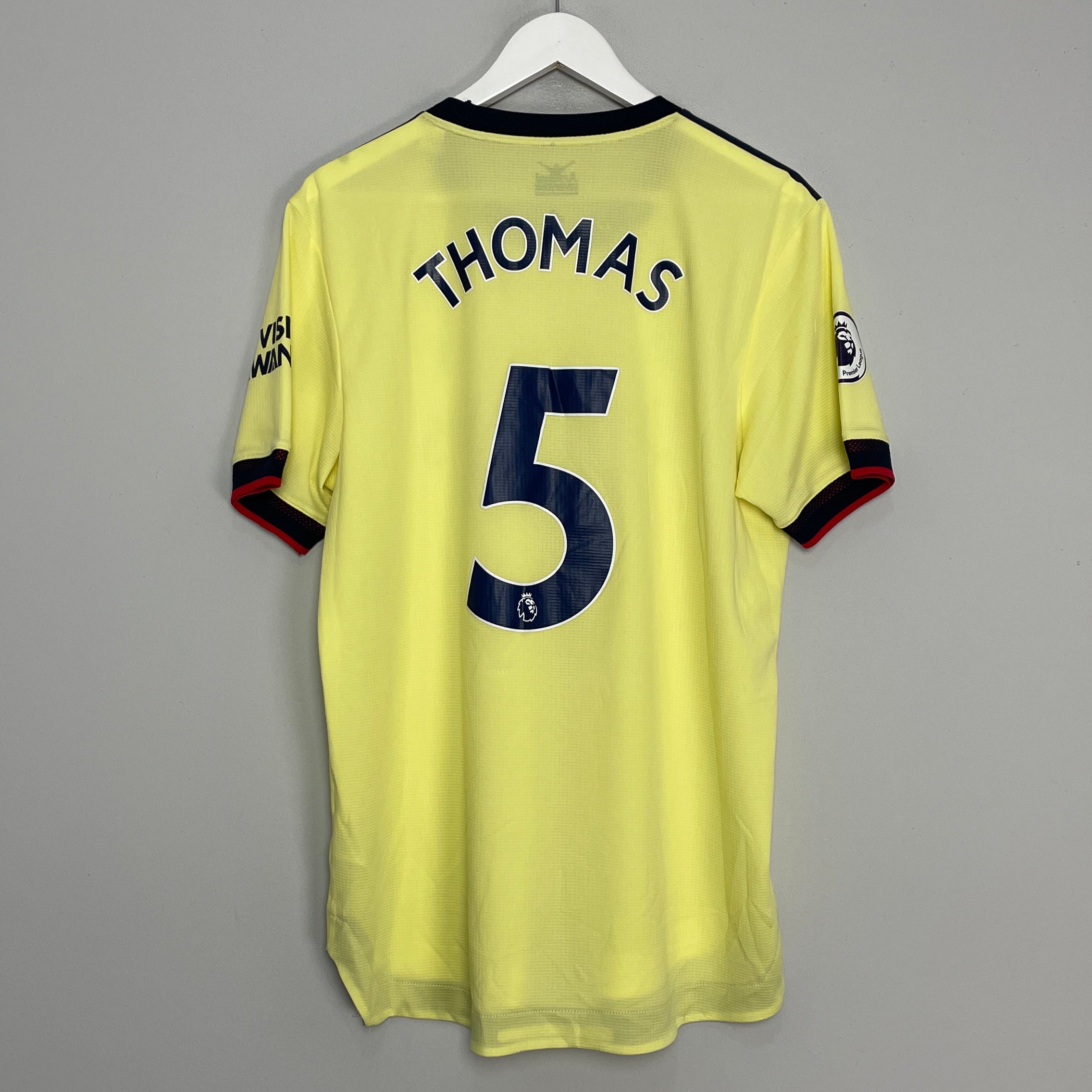 Shop 2021/22 ARSENAL THOMAS #5 *AUTHENTIC* AWAY SHIRT (L) ADIDAS, classic football shirts, vintage football shirts & retro soccer jerseys at Cult Kits