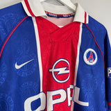 Shop 1996/98 PSG HOME SHIRT (L) NIKE, classic football shirts, vintage football shirts & retro soccer jerseys at Cult Kits