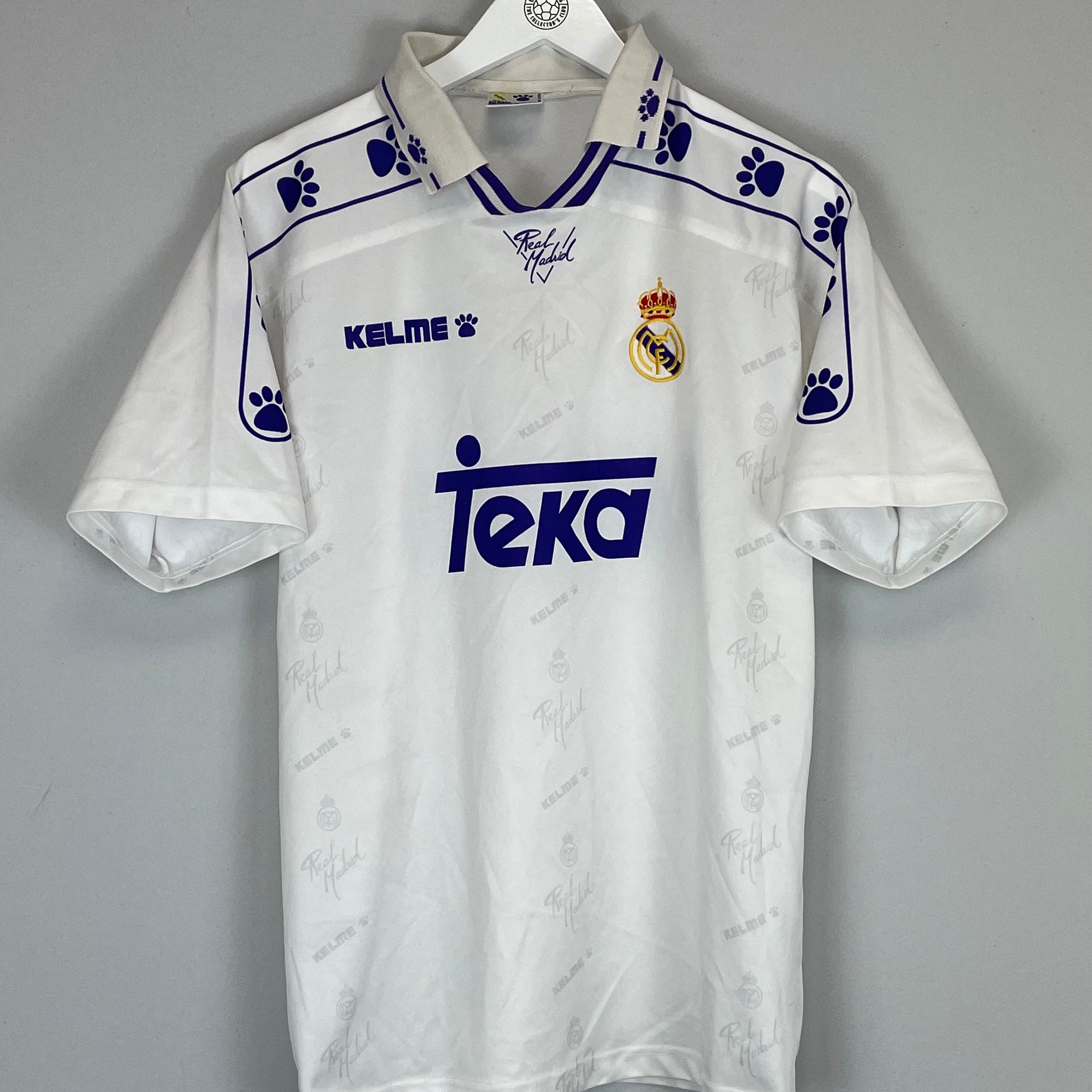 Shop 1994/96 REAL MADRID HOME SHIRT (S) KELME, classic football shirts, vintage football shirts & retro soccer jerseys at Cult Kits