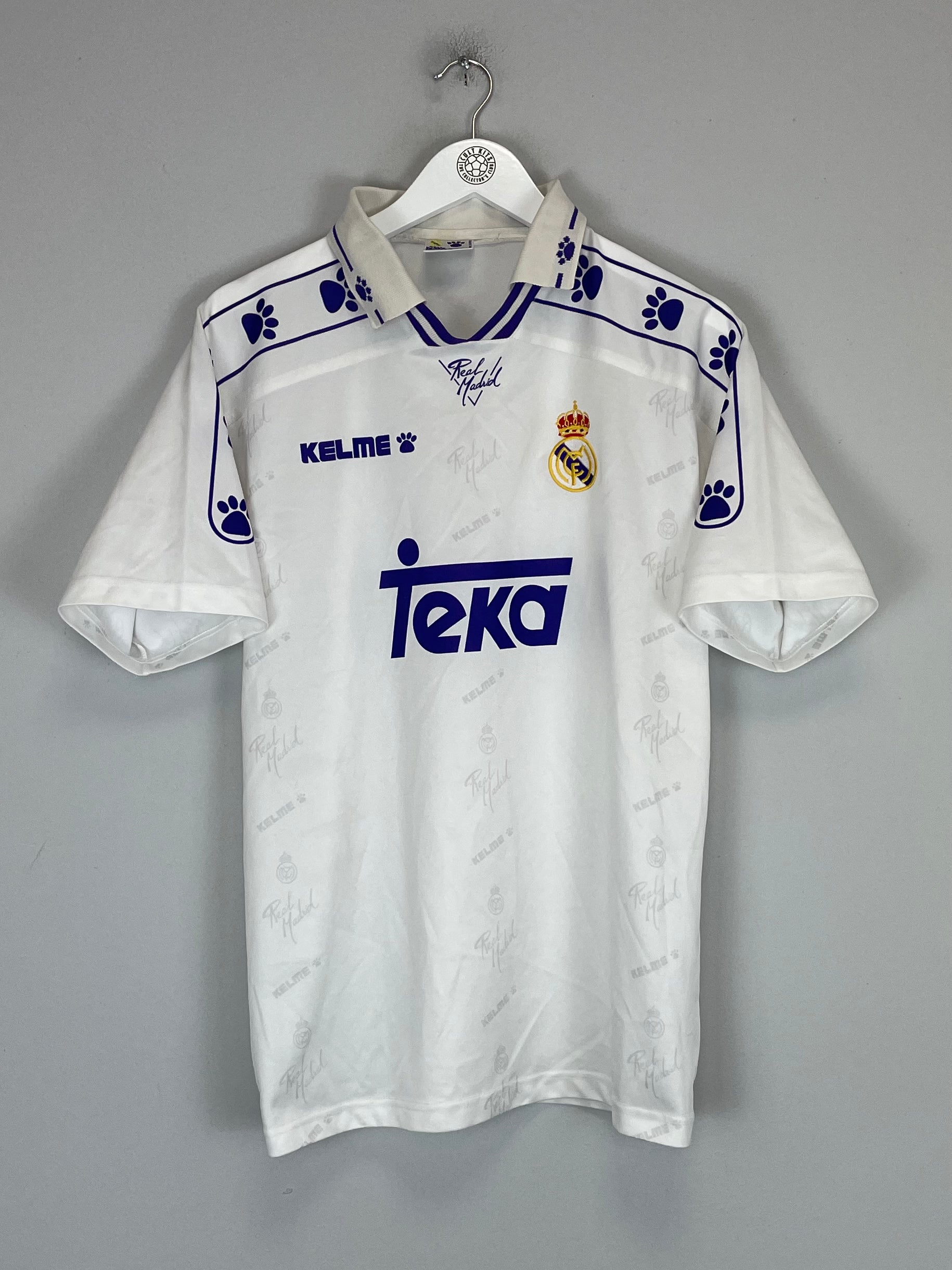 Shop 1994/96 REAL MADRID HOME SHIRT (S) KELME, classic football shirts, vintage football shirts & retro soccer jerseys at Cult Kits