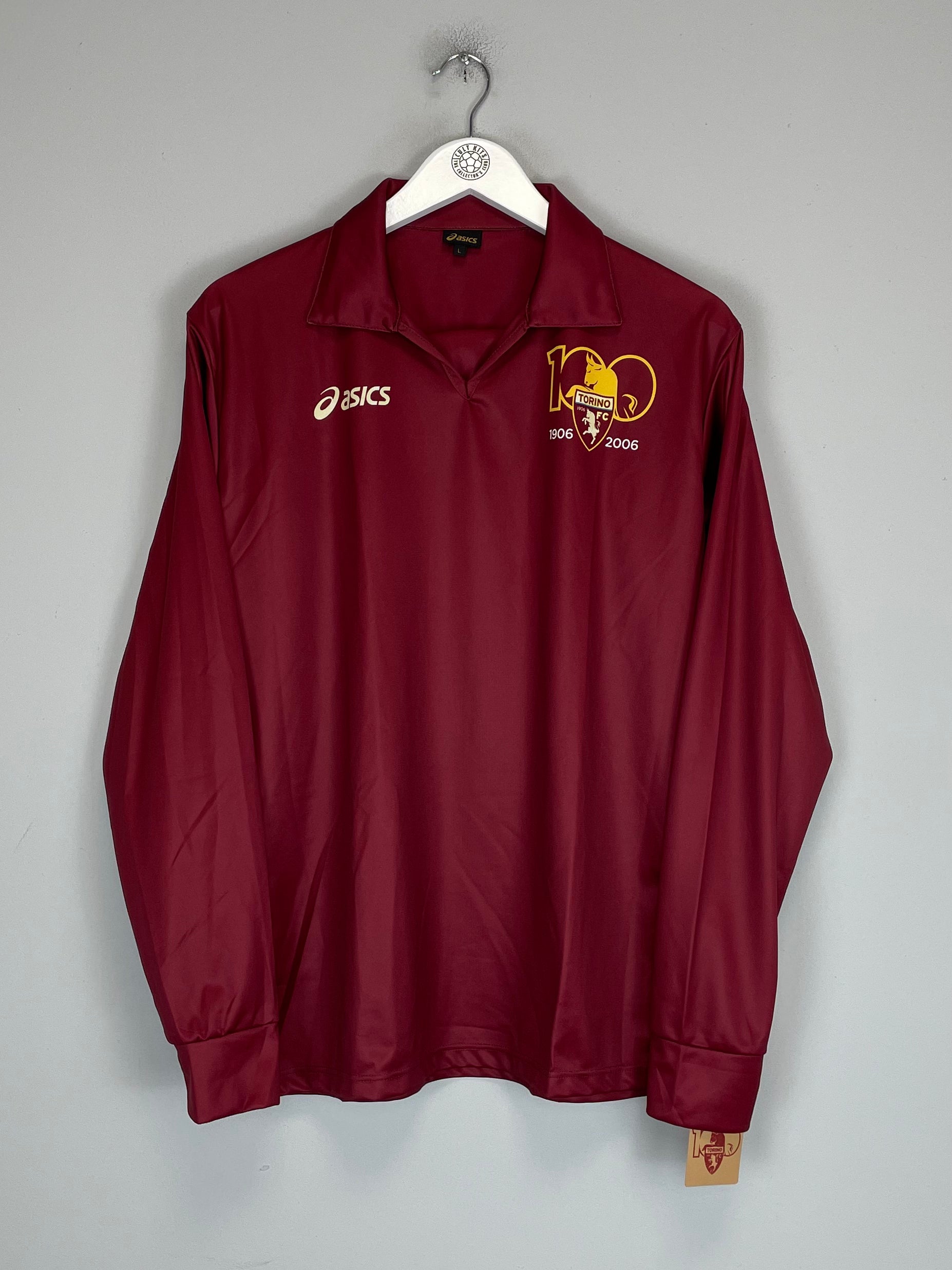 Shop 2006/07 TORINO #12 L/S CENTENARY HOME SHIRT (L) ASICS, classic football shirts, vintage football shirts & retro soccer jerseys at Cult Kits