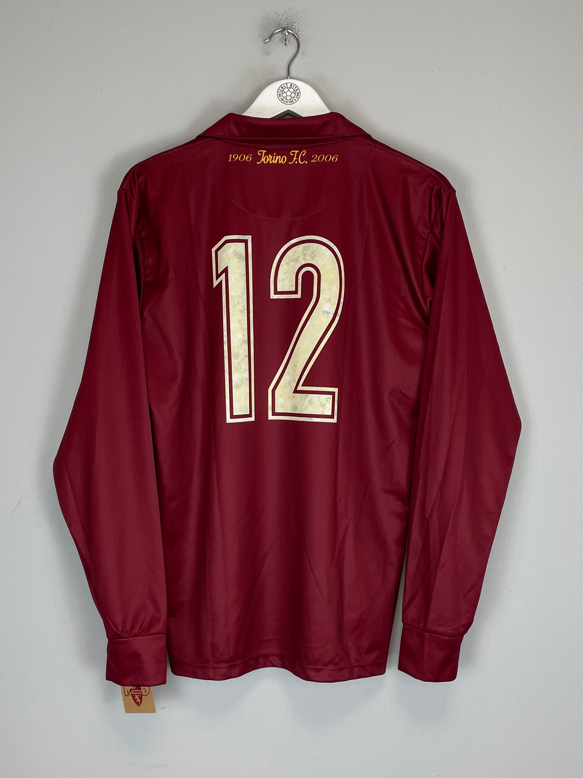 Shop 2006/07 TORINO #12 L/S CENTENARY HOME SHIRT (L) ASICS, classic football shirts, vintage football shirts & retro soccer jerseys at Cult Kits