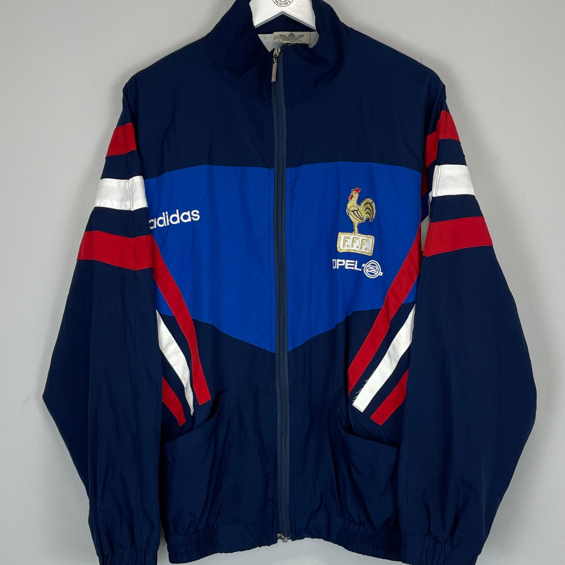 Shop 1996 FRANCE TRACK JACKET (M) ADIDAS, classic football shirts, vintage football shirts & retro soccer jerseys at Cult Kits