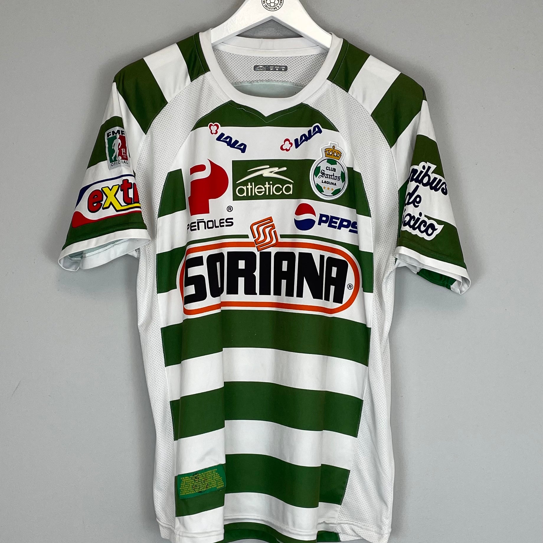 Shop 2008/09 SANTOS LAGUNA HOME SHIRT (M) ATLETICA, classic football shirts, vintage football shirts & retro soccer jerseys at Cult Kits