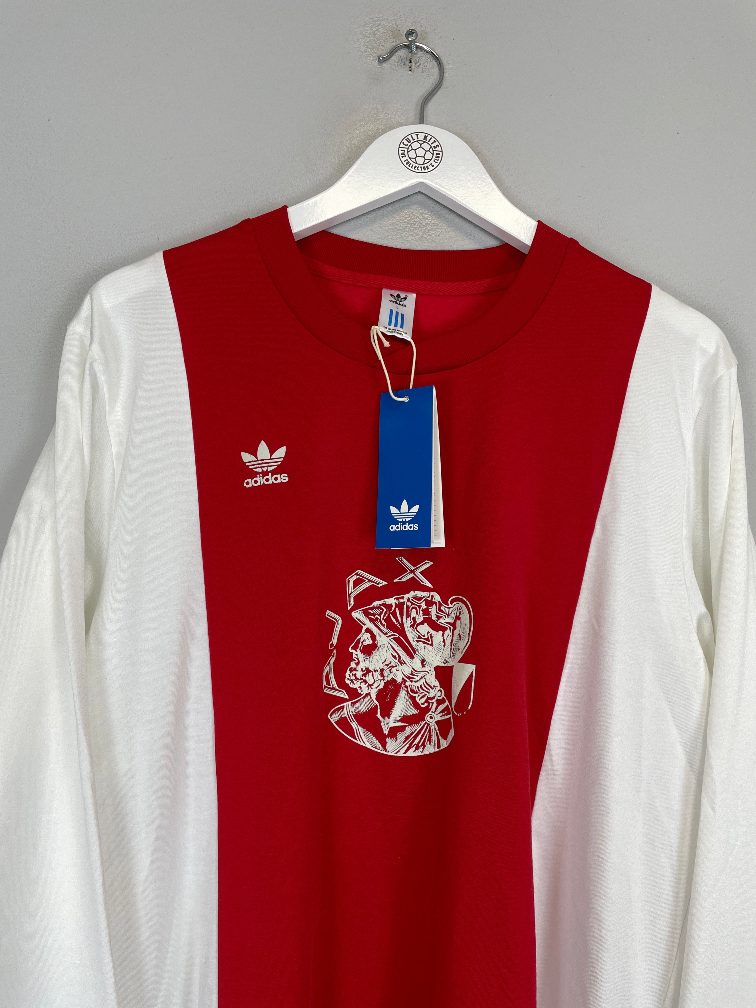 Shop 2022/23 AJAX *BNWT* L/S ADIDAS ORIGINALS HOME SHIRT (L), classic football shirts, vintage football shirts & retro soccer jerseys at Cult Kits
