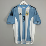 2002/04 ARGENTINA BATISTUTA #9 HOME SHIRT (M) ADIDAS