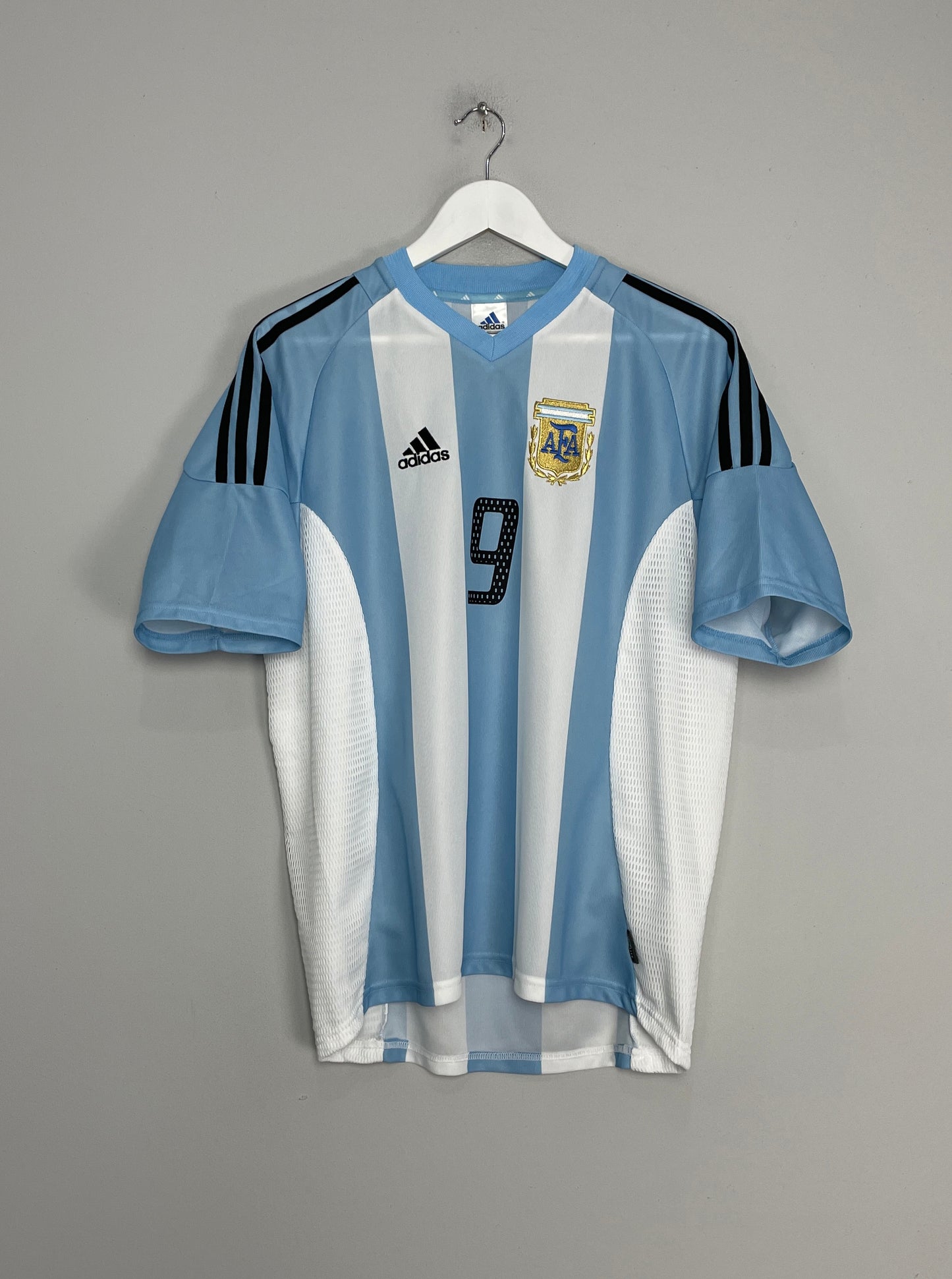 2002/04 ARGENTINA BATISTUTA #9 HOME SHIRT (M) ADIDAS
