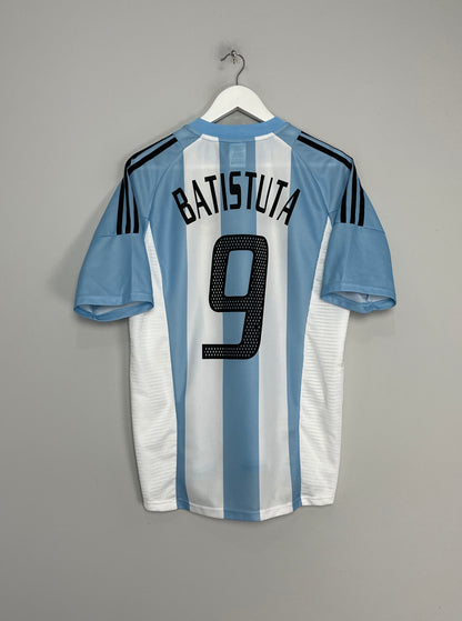 2002/04 ARGENTINA BATISTUTA #9 HOME SHIRT (M) ADIDAS