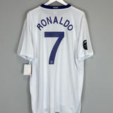 2008/10 MANCHESTER UNITED RONALDO #7 *BNWT* AWAY SHIRT (XXL) NIKE