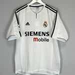 Shop 2003/04 REAL MADRID ZIDANE #5 HOME SHIRT (L) ADIDAS, classic football shirts, vintage football shirts & retro soccer jerseys at Cult Kits