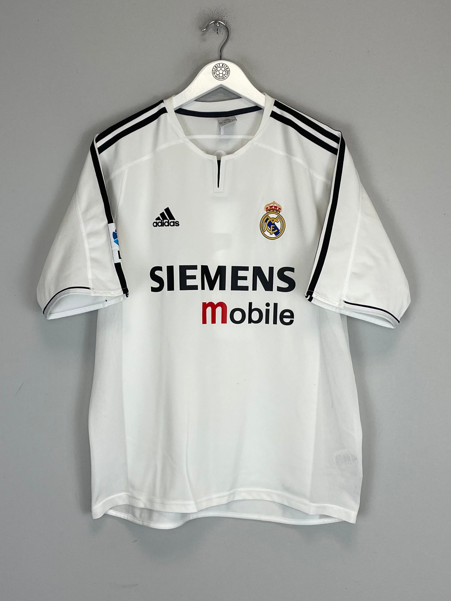 Shop 2003/04 REAL MADRID ZIDANE #5 HOME SHIRT (L) ADIDAS, classic football shirts, vintage football shirts & retro soccer jerseys at Cult Kits
