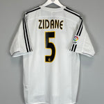 Shop 2003/04 REAL MADRID ZIDANE #5 HOME SHIRT (L) ADIDAS, classic football shirts, vintage football shirts & retro soccer jerseys at Cult Kits